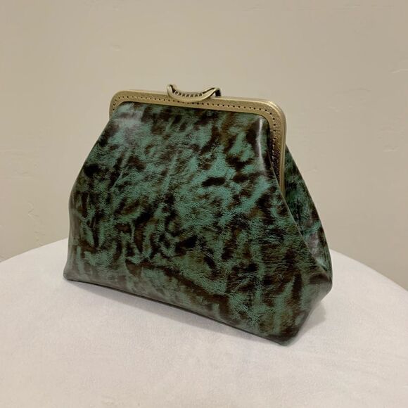 Vintage Handmade Genuine Premium Leather Push Lock Clutch/Shoulder Bag/Crossbody - Picture 11 of 16